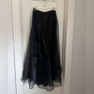 JBS Vintage Long black skirt fully lined maxi, fits small, xsmall, elastic waist
